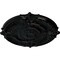 Ekena Millwork Attica Acanthus Leaf Ceiling Medallion (Canopies up to 4 5/8"), 53 1/2"OD x 3 1/2"P, Black Pearl CM53ATBPS - alternate 3